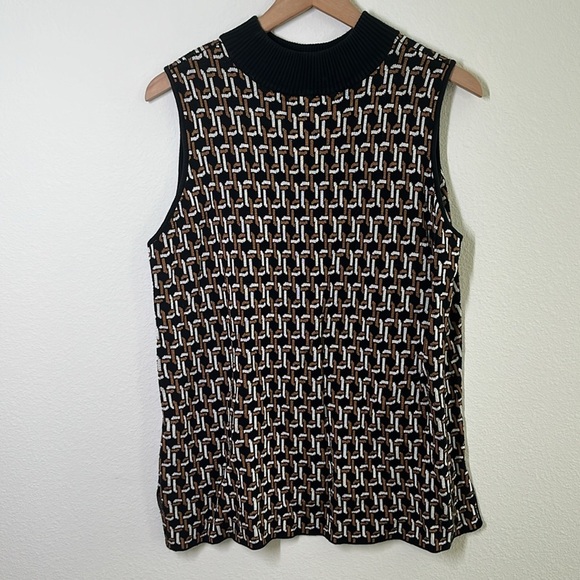 Chico's Chain Geometric Knit Tank & Cardigan Set Sizes XL XXL - Picture 8 of 16